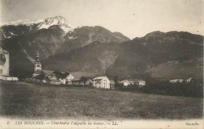 .CPA FRANCE 74 "Les Houches, Chef lieu et Aiguille du Goûter"