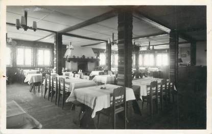 .CPSM FRANCE 74 "Les Houches, La Hutte la salle du restaurant"