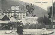 74 Haute Savoie .CPA FRANCE 74 "Chamonix, Statue de HB de Saussure"