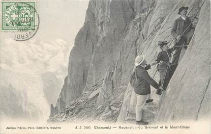 .CPA FRANCE 74 "Chamonix, Ascension du Brévent et le Mont Blanc"/ALPINISME