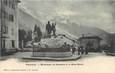 .CPA FRANCE 74 "Chamonix,  Monument de Saussure et le Mont Blanc"