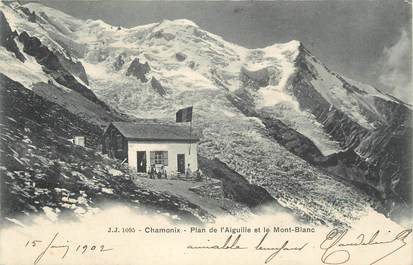 .CPA FRANCE 74 "Chamonix, Plan de l'Aiguille et le Mont Blanc"