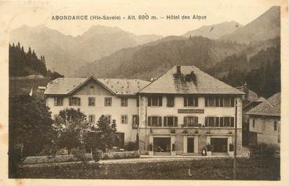 .CPA  FRANCE 74 "Abondance, Hôtel des Alpes"