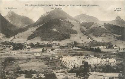 .CPA  FRANCE 74 " Vacheresse, Route d'Abondance, Hameau d'Ecotex"