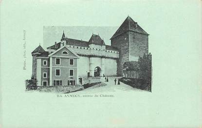 .CPA FRANCE 74 " Annecy, Entrée du château"