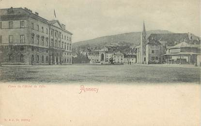 .CPA FRANCE 74 " Annecy, Place de l'Hôtel de Ville"