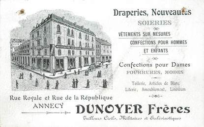 .CPA FRANCE 74 " Annecy, Draperies Dunoyer Frères"