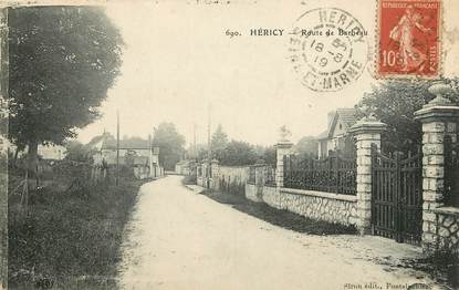 CPA FRANCE 77  "Héricy, Rte de Barbeau"