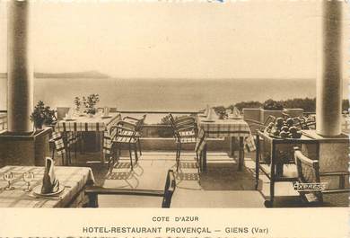 CPSM FRANCE 83 "Giens, hotel restaurant"