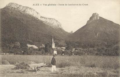 .CPA FRANCE 74 "Alex, Vue générale et Dents de Lanfont et du Cruet"