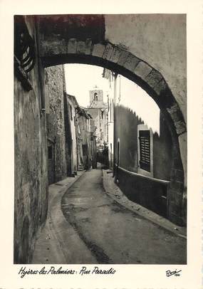 CPSM FRANCE 83 " Hyères les Palmiers, Rue Paradis"