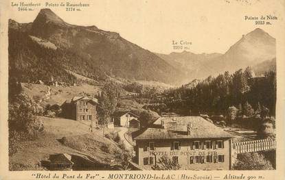 .CPA FRANCE 74 " Montriond, Hôtel du Pont de Fer"