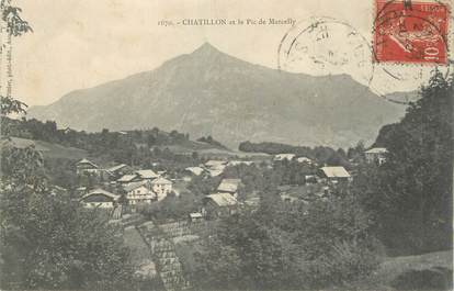 .CPA  FRANCE 74 "  Châtillon, Pic de Marcelly"