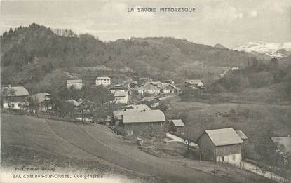 .CPA  FRANCE 74 "  Châtillon sur Cluses, Vue générale  "