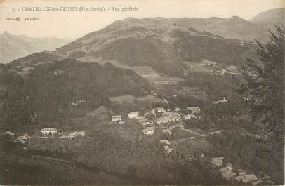 .CPA  FRANCE 74 "  Châtillon sur Cluses, Vue générale.  "