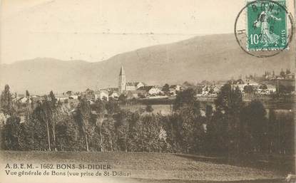 .CPA  FRANCE 74 "  Bons St Didier, Vue générale"