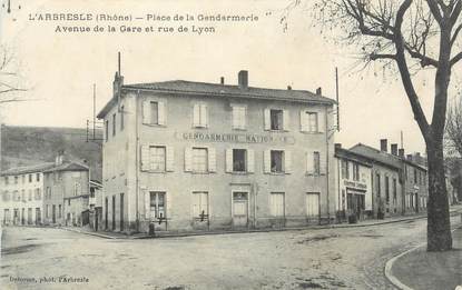 .CPA FRANCE 69 "  L'Arbresle, Place de la Gendarmerie"