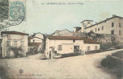 .CPA FRANCE 69 " Le Breuil, Entrée du village"