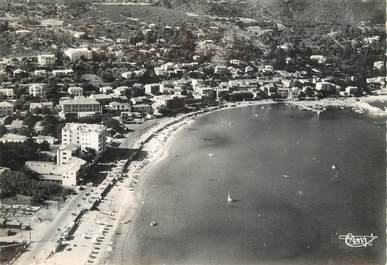 CPSM FRANCE 83 " Le Lavandou, vue aérienne panoramique de la plage"