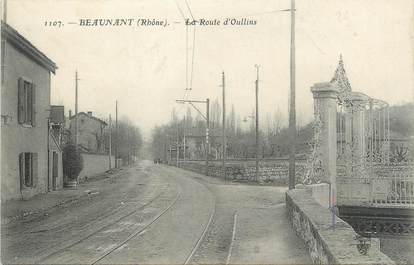 .CPA FRANCE 69 "  Beaunant, Route d'Oullins"