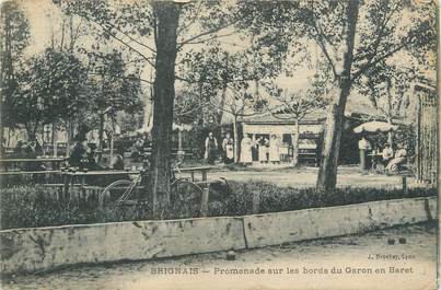 .CPA  FRANCE 69 "  Brignais, Promenade sur les bords du Garon en Baret"