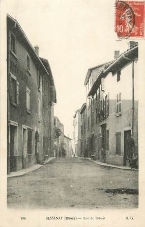 .CPA FRANCE 69 " Bessenay, Rue de  Bibost"