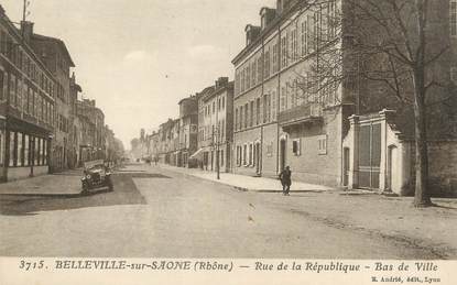 .CPA FRANCE 69 " Belleville sur Saone, Rue de la République"