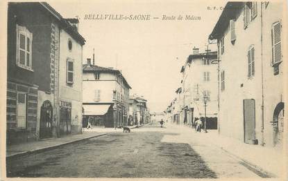 .CPA FRANCE 69 " Belleville sur Saône, Quartier de Macon"