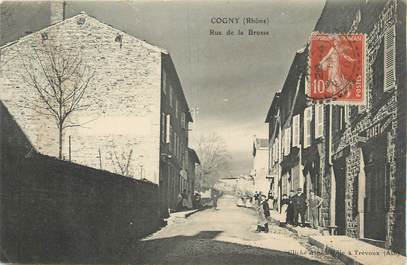 .CPA FRANCE 69 " Cogny, Rue de la Brosse"