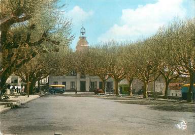   CPSM FRANCE 83 "Montauroux, la Place du Clos, la mairie"