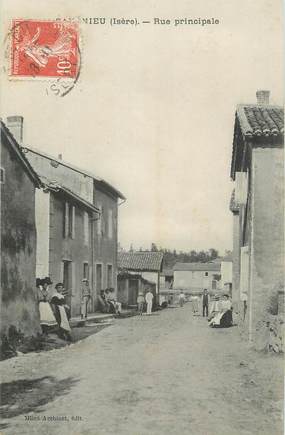 .CPA FRANCE 69 " Colombier Chaugnieu, Rue principale"