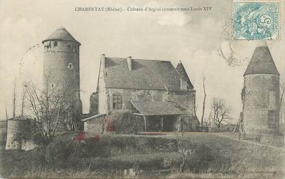 .CPA  FRANCE 69 " Charentay, Château d'Argini"