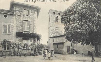 .CPA  FRANCE 69 " Les Chères, L'église"