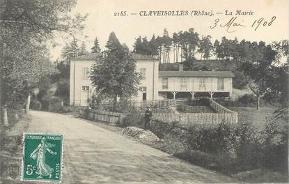.CPA  FRANCE 69 " Claveisolles,  La Mairie"
