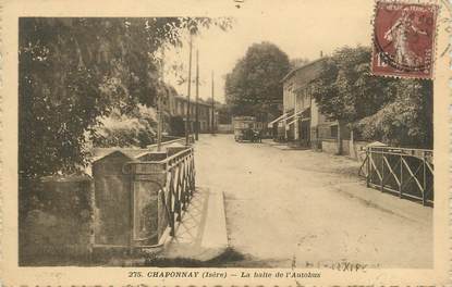 .CPA  FRANCE 69 " Chaponnay, La halte de l'autobus"