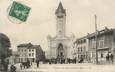 .CPA  FRANCE 69 " Chaponost, L'église et la Place, sortie de messe"