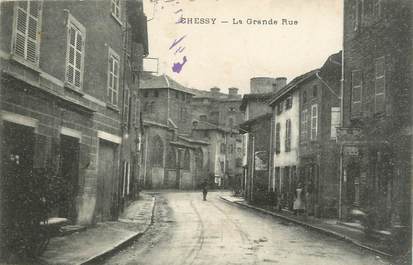 .CPA  FRANCE 69 " Chessy, La grande rue "