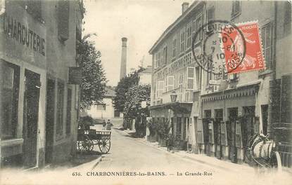  .CPA FRANCE 69 "Charbonnières les Bains, La grande rue"