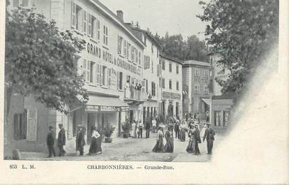  .CPA FRANCE 69 "Charbonnières les Bains, Grande rue"
