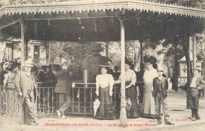  .CPA FRANCE 69 "Charbonnières les Bains, La buvette de la source minérale"