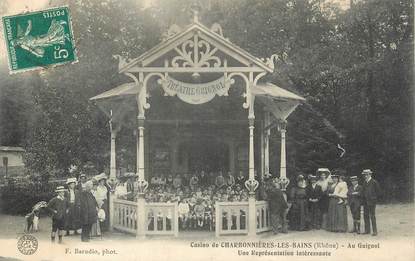  .CPA FRANCE 69 "Charbonnières les Bains, Le casino, théatre Guignol"