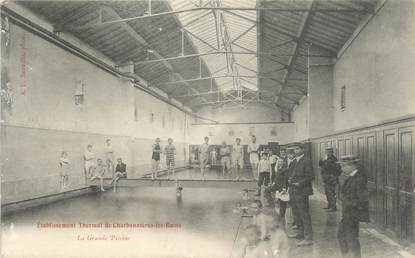  .CPA FRANCE 69 "Charbonnières les Bains, Etablissement thermal, la grande piscine"