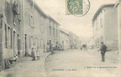  .CPA FRANCE 69 "Duerne, La rue"