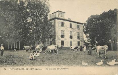  .CPA FRANCE 69 "Décines Charpieux, Le château de Charpieux"