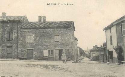 .CPA  FRANCE 69 " Dardilly, La place"