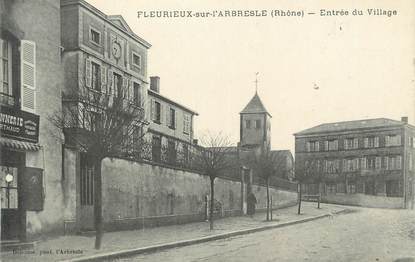 .CPA  FRANCE 69 " Fleurieux sur l'Arbresle, Entrée du village"