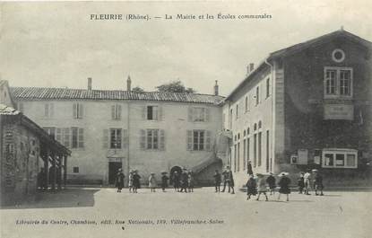 .CPA  FRANCE 69 " Fleurie, Mairie et écoles communales"