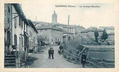 .CPA  FRANCE 69 " Gandris, La grange Bourdon"