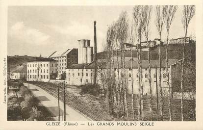 .CPA  FRANCE 69 " Gleizé, Les grands moulins Seigle"