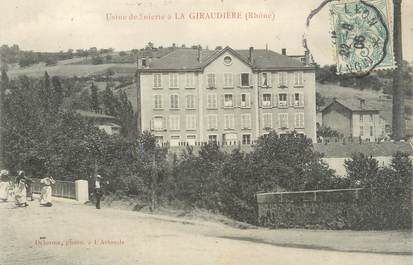 .CPA  FRANCE 69 " La Giraudière, Usine de soierie"